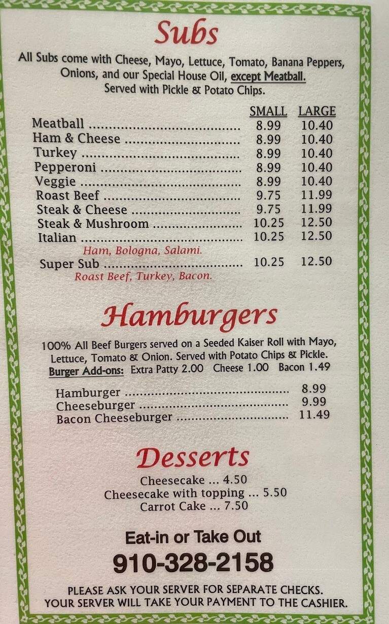 Max's Pizza - Surf City, NC menu_pic