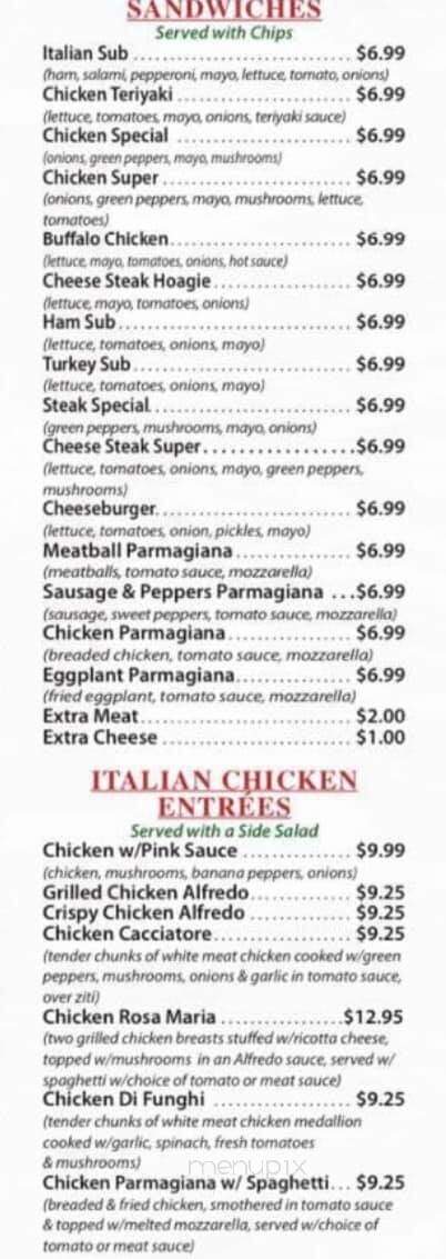 Mona Lisa Italian & American - Ramseur, NC menu_pic