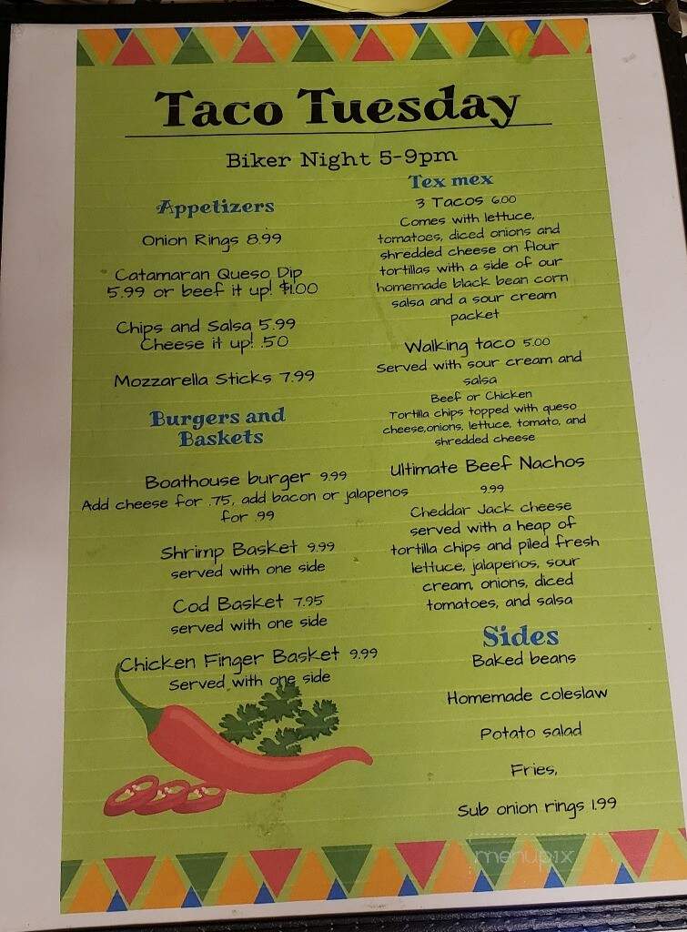 Boat House Bar & grill - Raymond, NE menu_pic