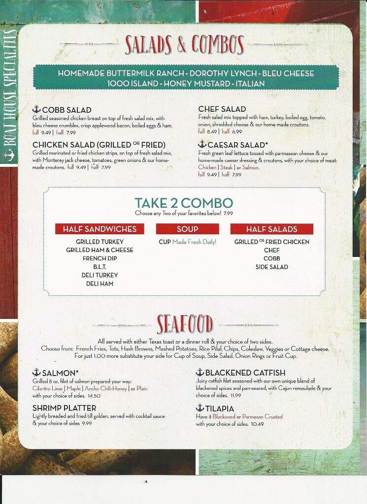 Boat House Bar & grill - Raymond, NE menu_pic
