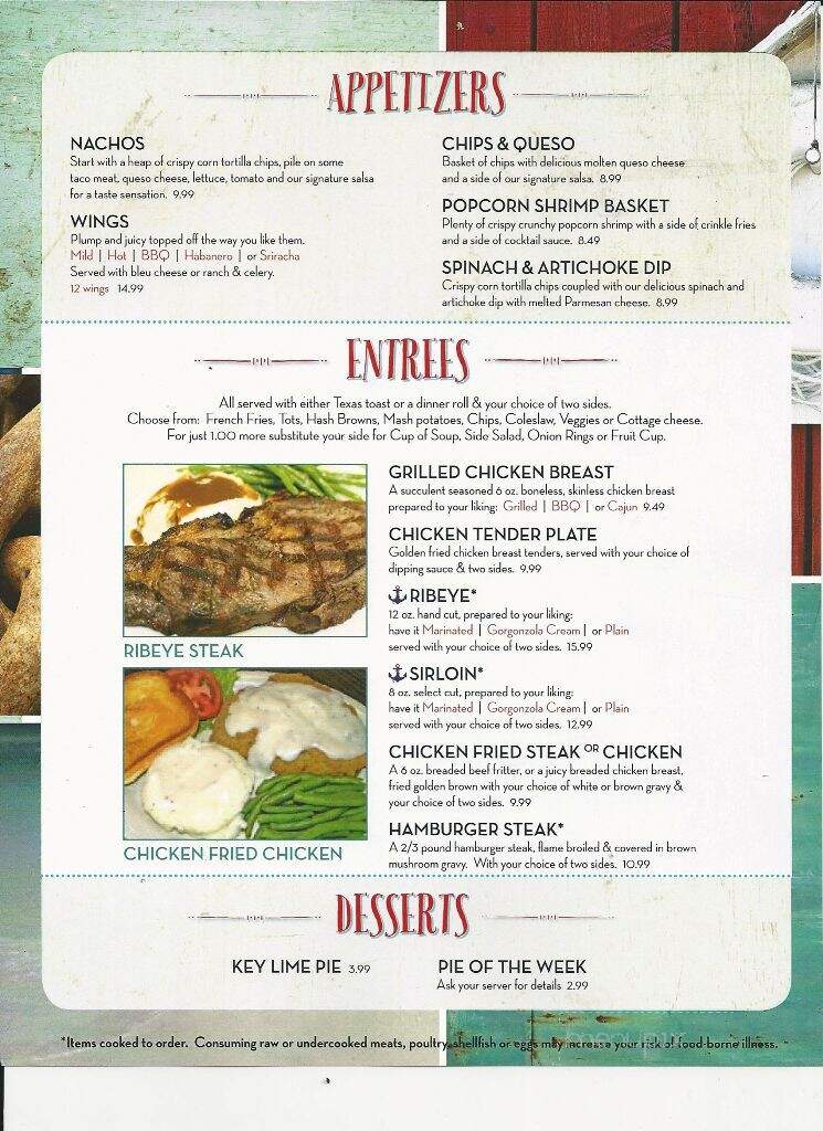 Boat House Bar & grill - Raymond, NE menu_pic