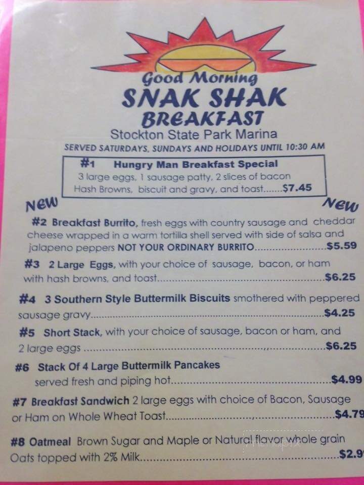 Snack Shack At Stockton State Park Marina - Dadeville, MO