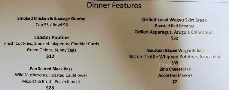 Urban Comforts Eatery - Zanesville, OH menu_pic