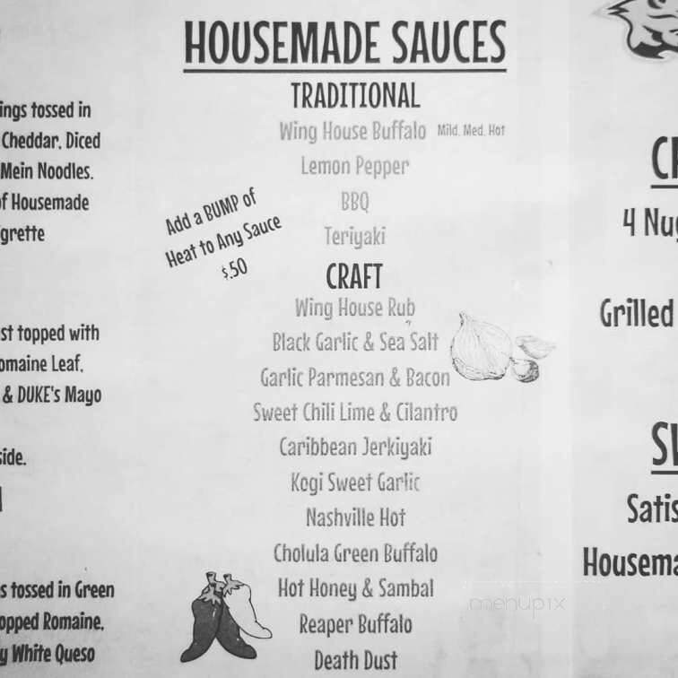 Young Harris Wing House - Young Harris, GA menu_pic