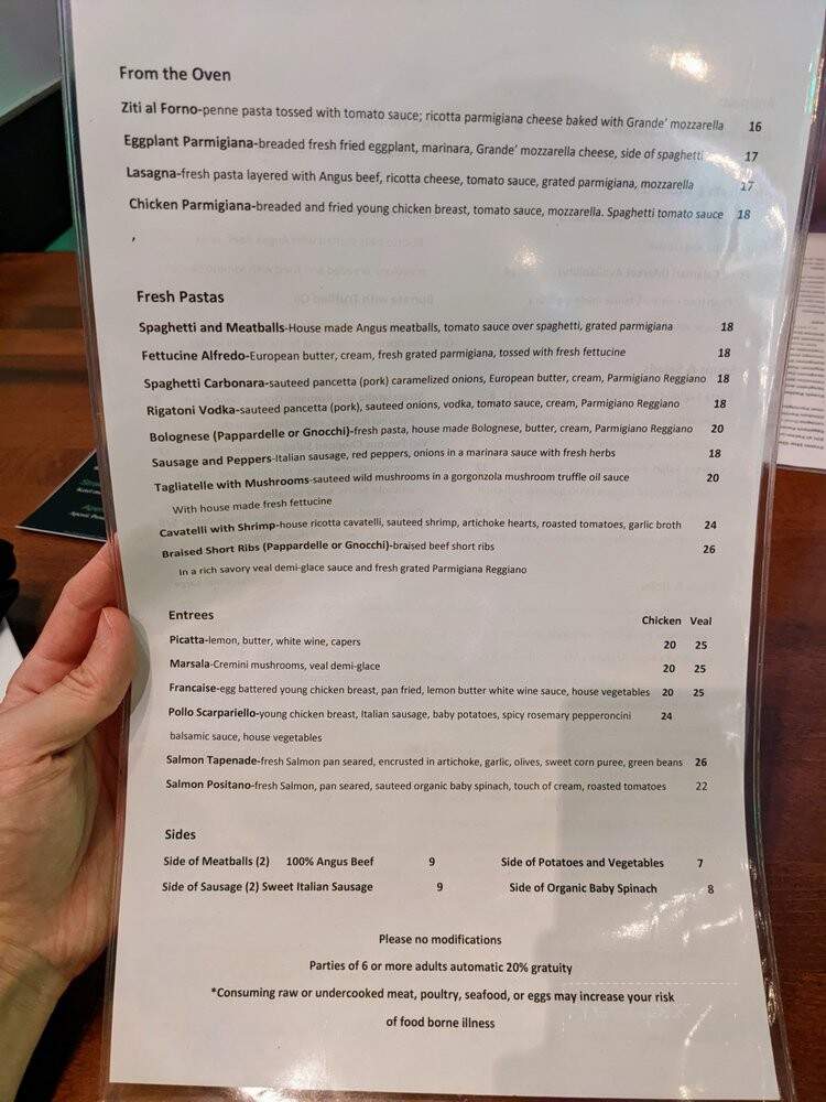 Vici Ristobar - Durham, NC menu_pic