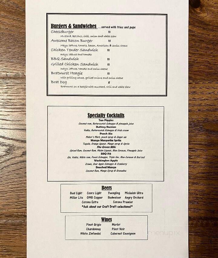 Courtney's BBQ - Clover, SC menu_pic