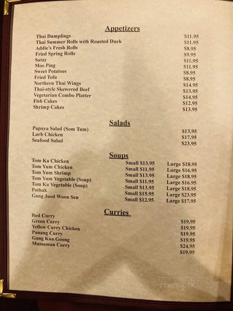 Addie's Thai House - Chesterfield, MO menu_pic
