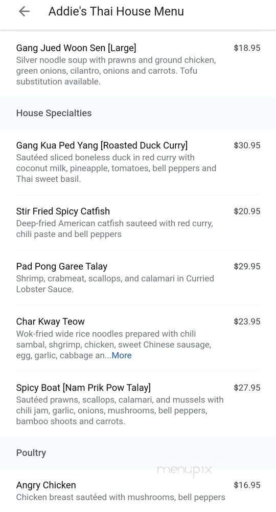 Addie's Thai House - Chesterfield, MO menu_pic