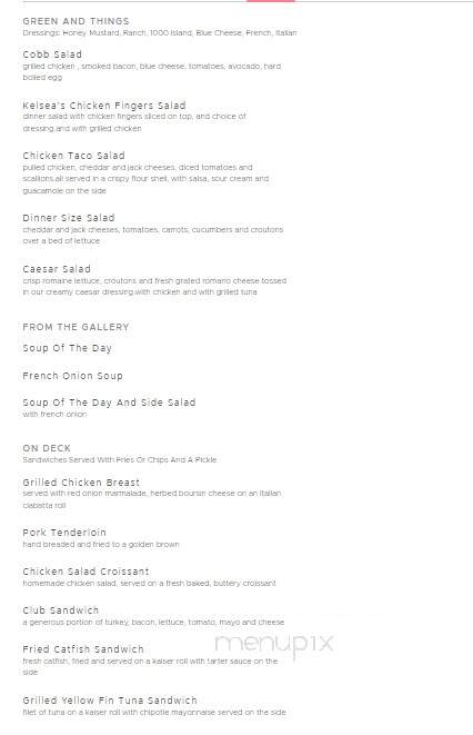 Echo Charlie's Bayside Restaurant - Eddyville, KY menu_pic