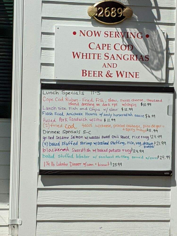 J T's Seafood - Brewster, MA menu_pic