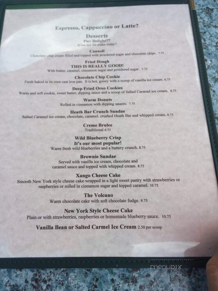 Shibley's At The Pier - Alton Bay, NH menu_pic