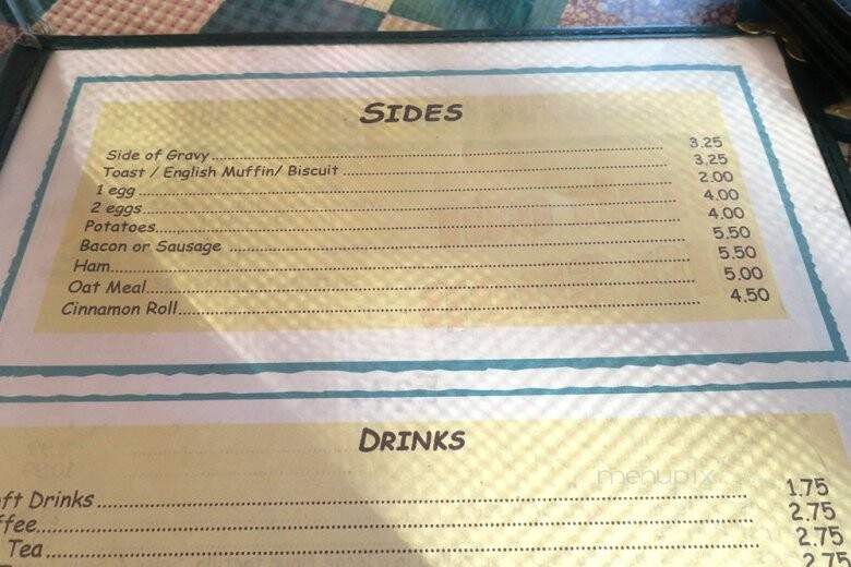 Meadowcliff Lodge & Restaurant - Coleville, CA menu_pic