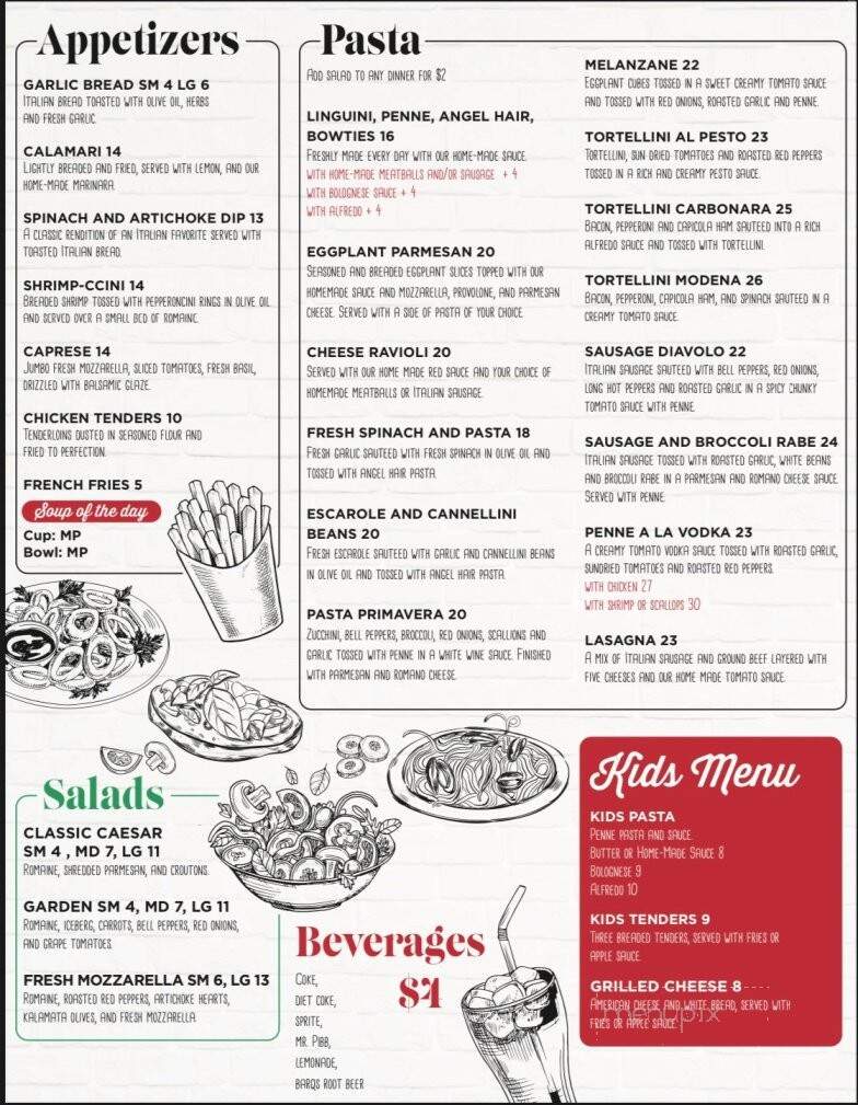 Scuderia Italian Cuisine - Bradenton, FL menu_pic