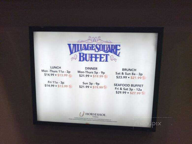 Village Square Buffet - Robinsonville, MS menu_pic