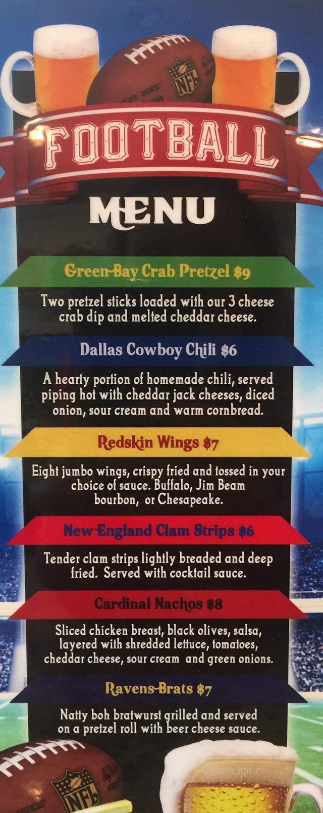 O'Shucks Irish Pub - Centreville, MD menu_pic