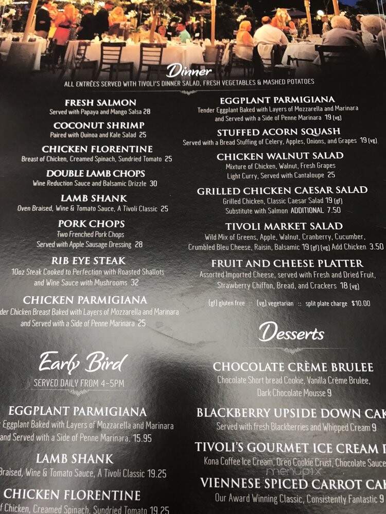 Tivoli Terrace - Laguna Beach, CA menu_pic