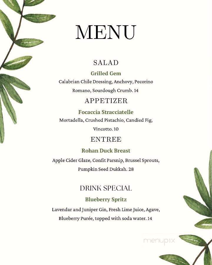 Water Street Kitchen and Bar - East Greenwich, RI menu_pic