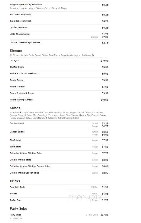 Jim & Nena's Pizzaria - Dover, PA menu_pic