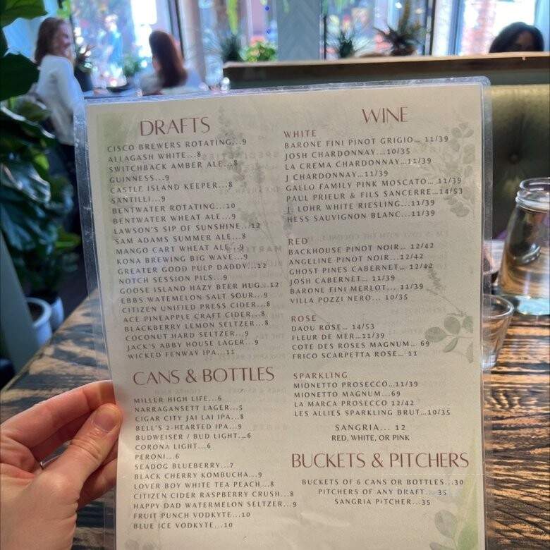 New England Wicked Craft - Boston, MA menu_pic