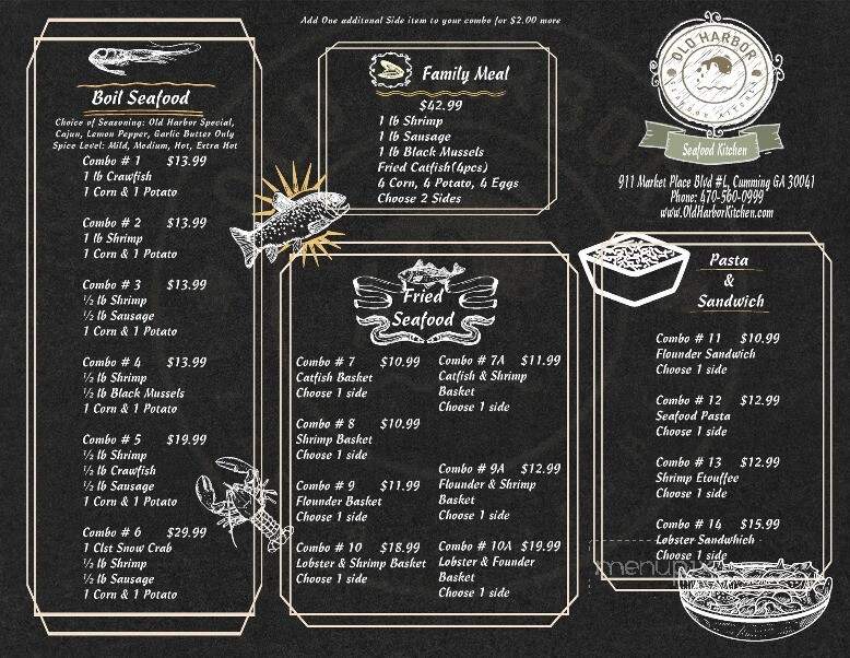 Old Harbor Seafood Kitchen - Cumming, GA menu_pic