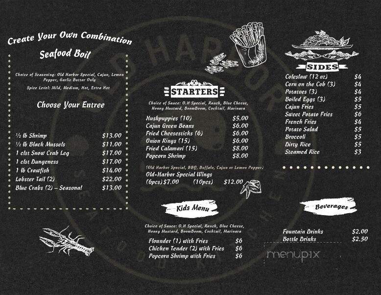 Old Harbor Seafood Kitchen - Cumming, GA menu_pic