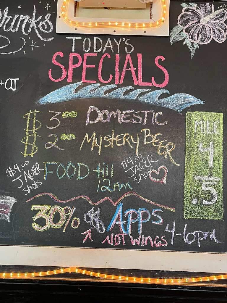Longboards Island Grill - Kitty Hawk, NC menu_pic