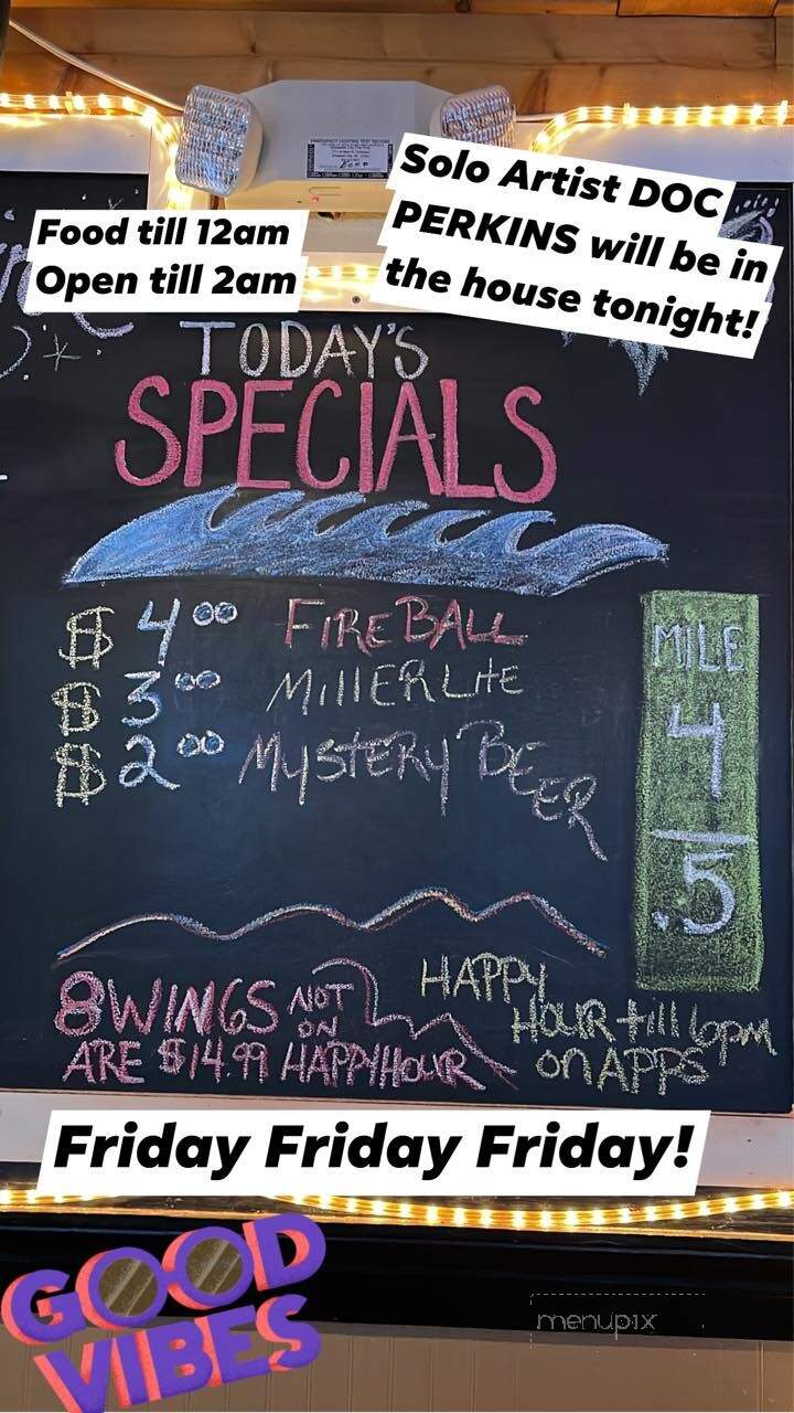 Longboards Island Grill - Kitty Hawk, NC menu_pic