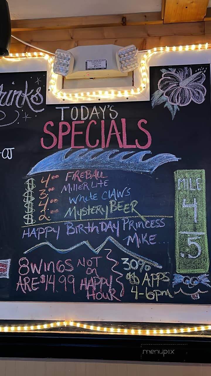 Longboards Island Grill - Kitty Hawk, NC menu_pic