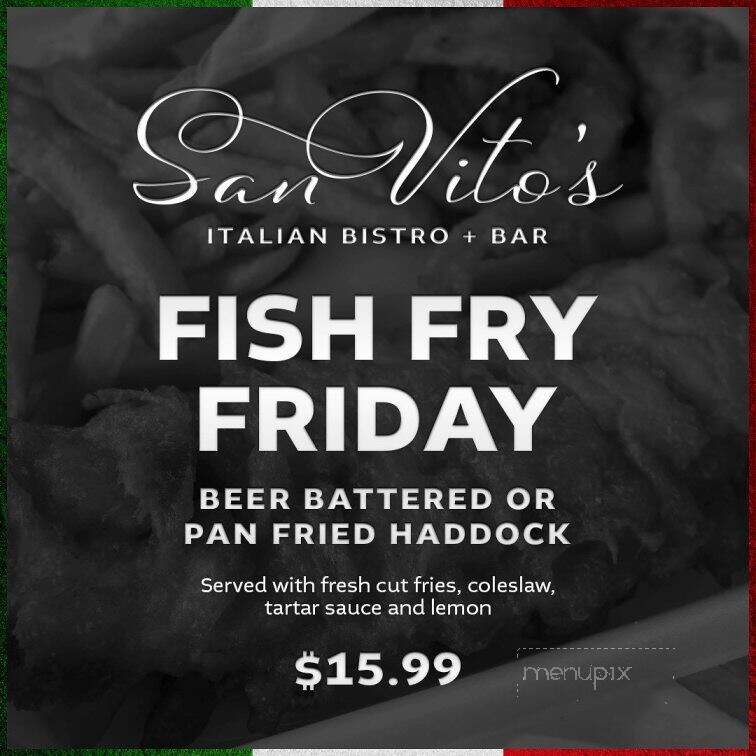 San Vito's Italian Bistro & Bar - Crystal Beach, ON menu_pic