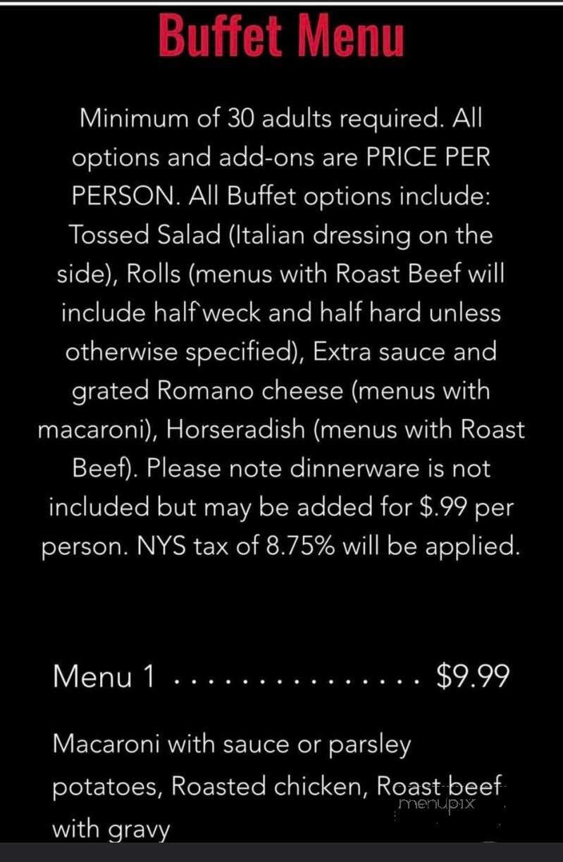 Melloni's Meats & Catering - Tonawanda, NY menu_pic