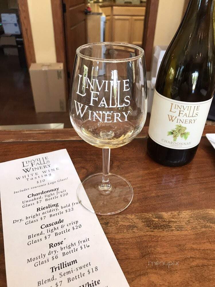 Linville Falls Winery - Newland, NC menu_pic