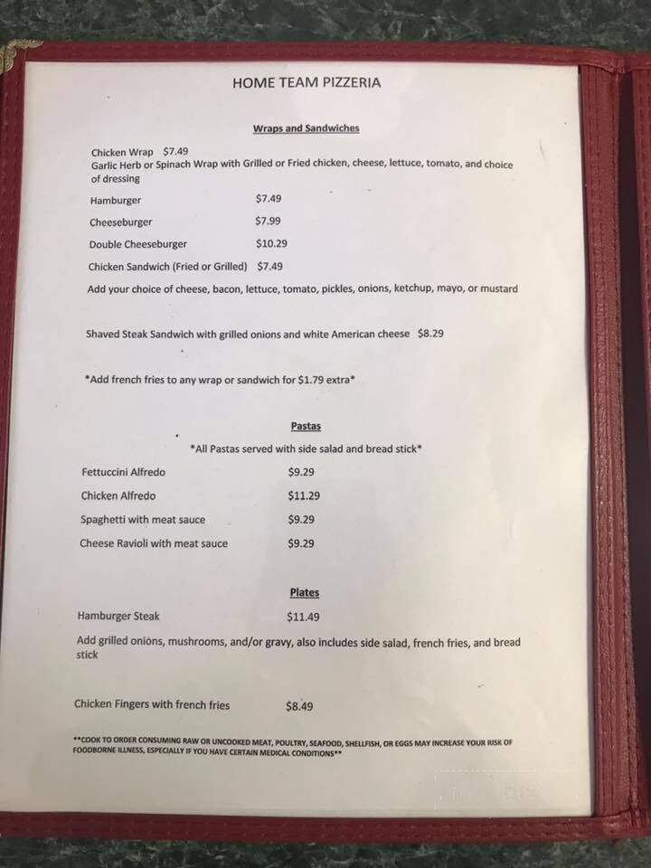 Home Team Pizzeria - Wedowee, AL menu_pic