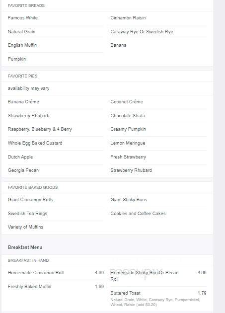 Schloegel's Bay View Restaurant - Menominee, MI menu_pic
