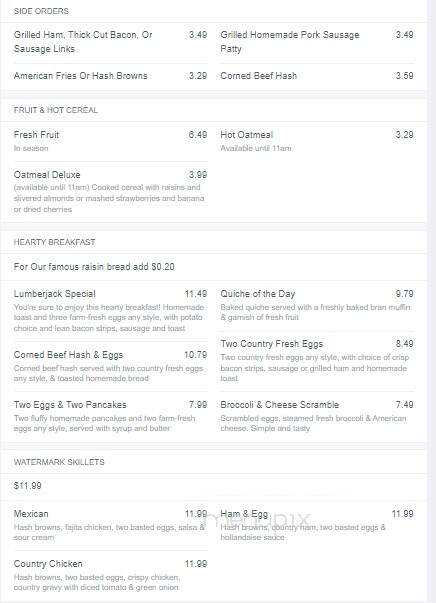 Schloegel's Bay View Restaurant - Menominee, MI menu_pic