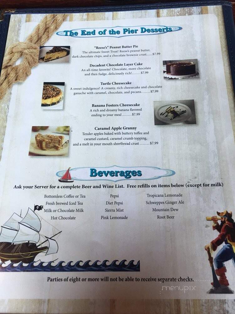 Captain Jack's Goodtime Tavern - Sodus Point, NY menu_pic