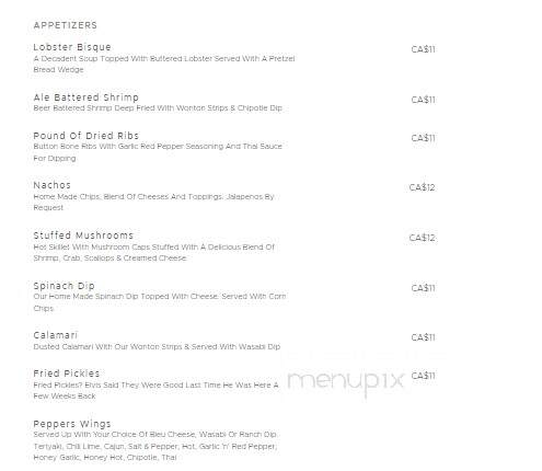 Pepper's Steakhouse - Camrose, AB menu_pic