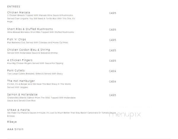 Pepper's Steakhouse - Camrose, AB menu_pic