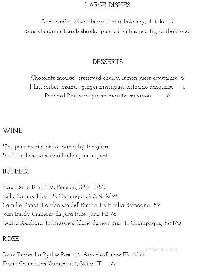 Grapes & Soda - Vancouver, BC menu_pic