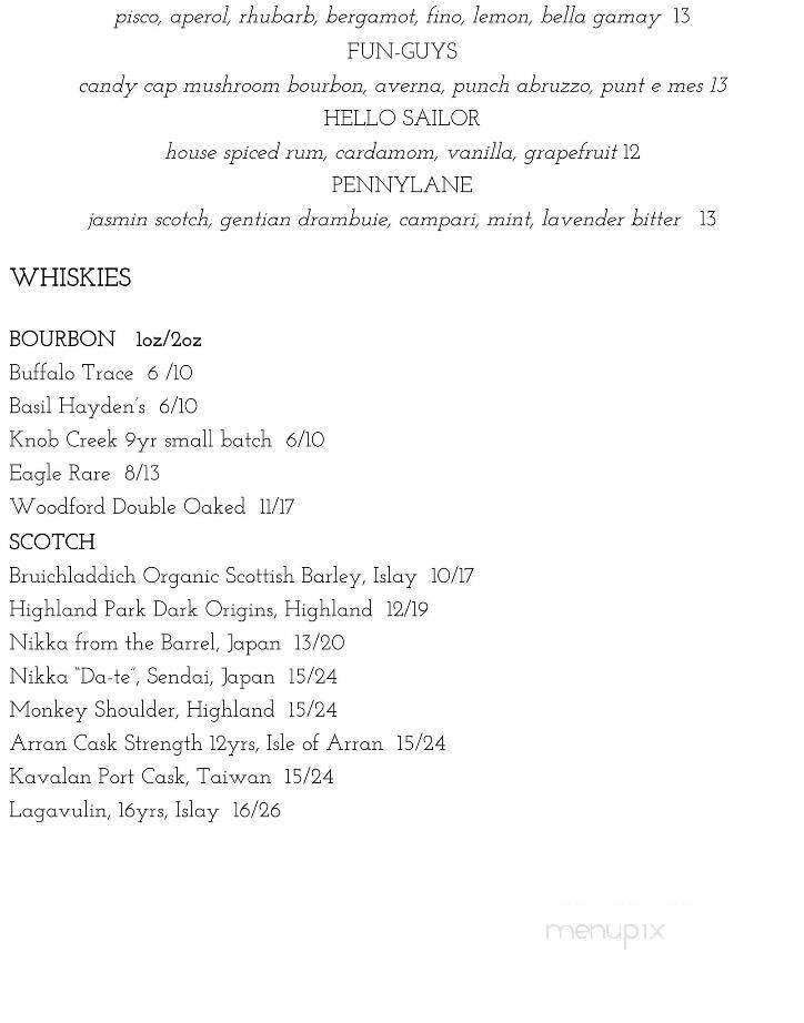 Grapes & Soda - Vancouver, BC menu_pic