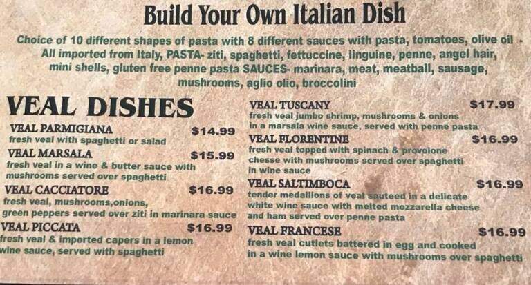 Come a Casa - Hanover, PA menu_pic