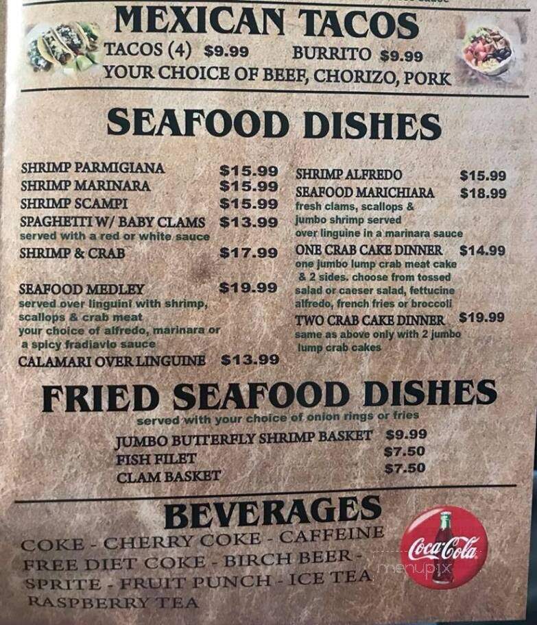 Come a Casa - Hanover, PA menu_pic