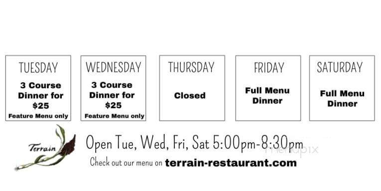 Terrain Restaurant - Bellaire, MI
