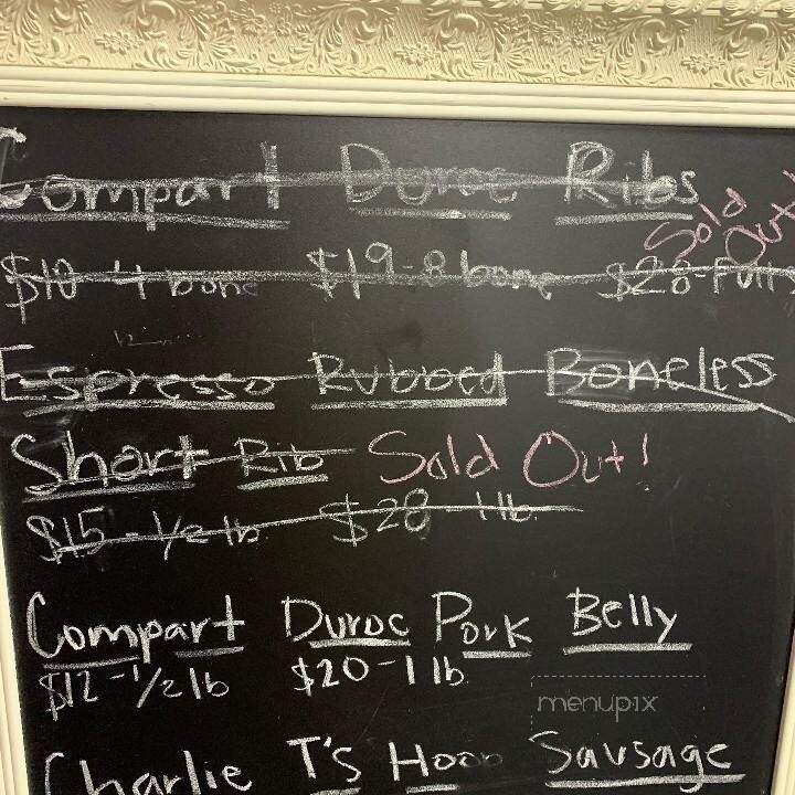 Charlie T's Smokehouse - Hamel, MN menu_pic