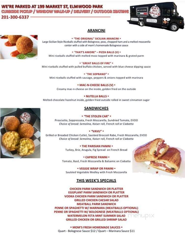 Eat My Balls - Elmwood Park, NJ menu_pic