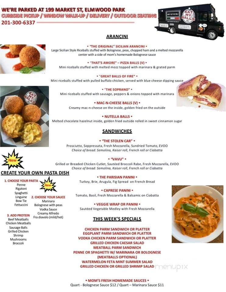 Eat My Balls - Elmwood Park, NJ menu_pic