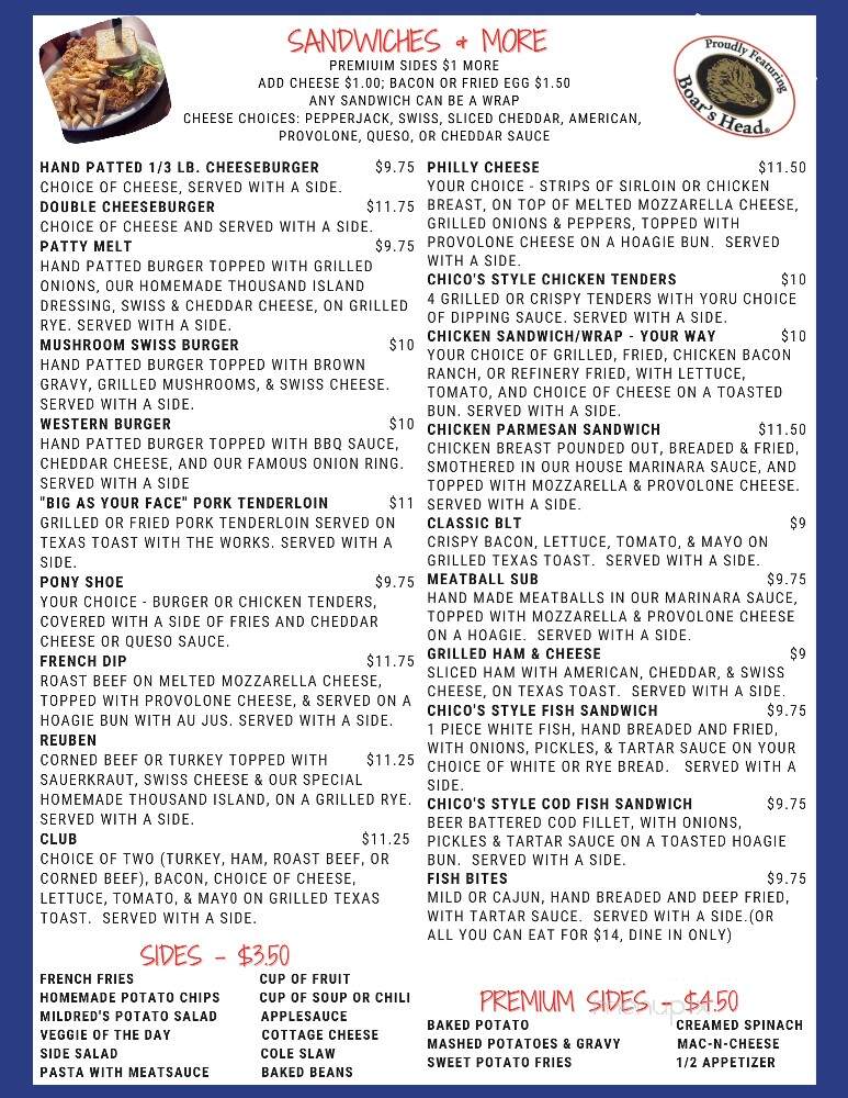 Martins Tunes and Eats - Wood River, IL menu_pic