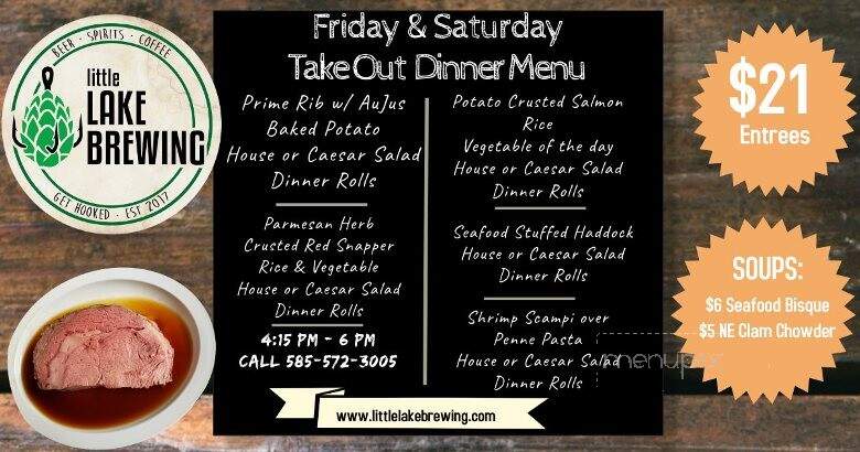 Little Lake Brewing - Lakeville, NY menu_pic