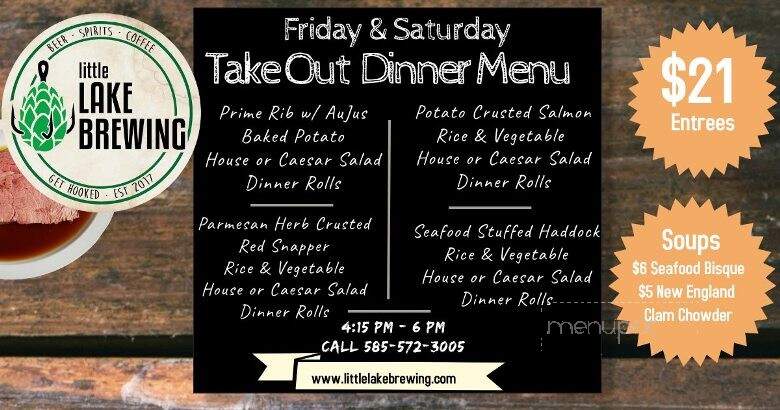 Little Lake Brewing - Lakeville, NY menu_pic