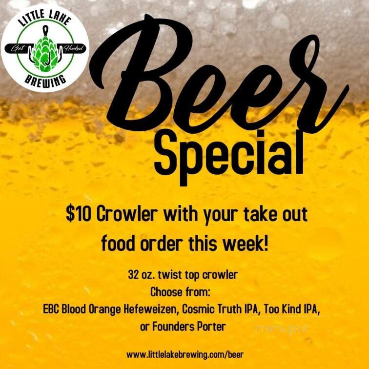 Little Lake Brewing - Lakeville, NY menu_pic