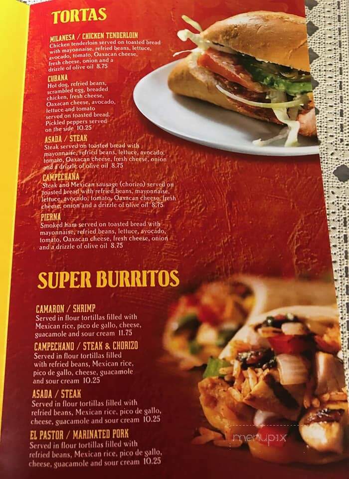 Esmeralda's Restaurant - Marion, IN menu_pic